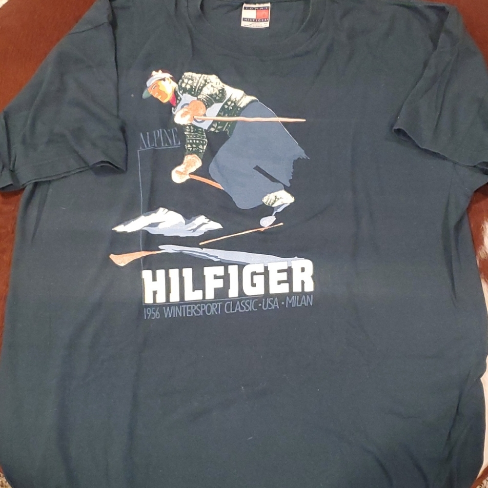 Vintage Tommy Hilfiger Alpine Ski T-Shirt Size XL